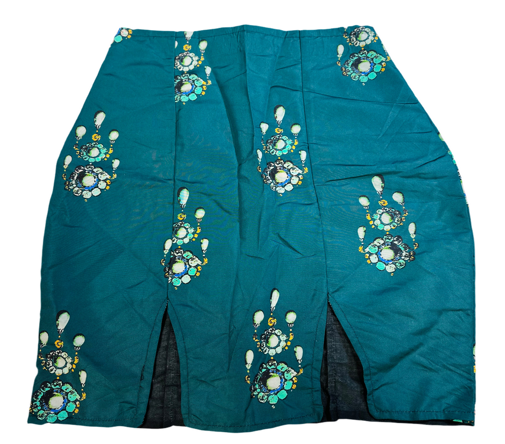 Double split mini skirts