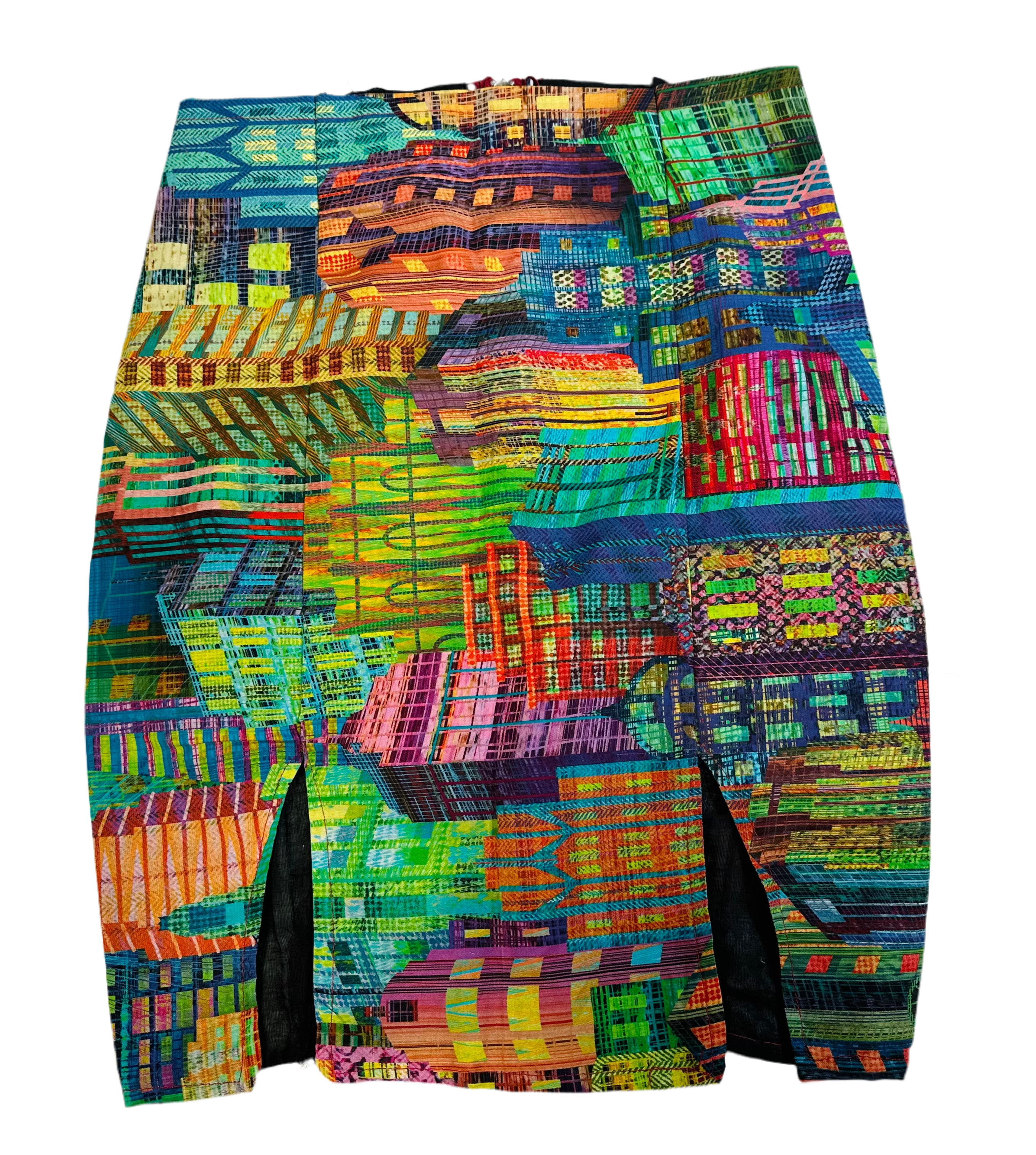 Double split mini skirts