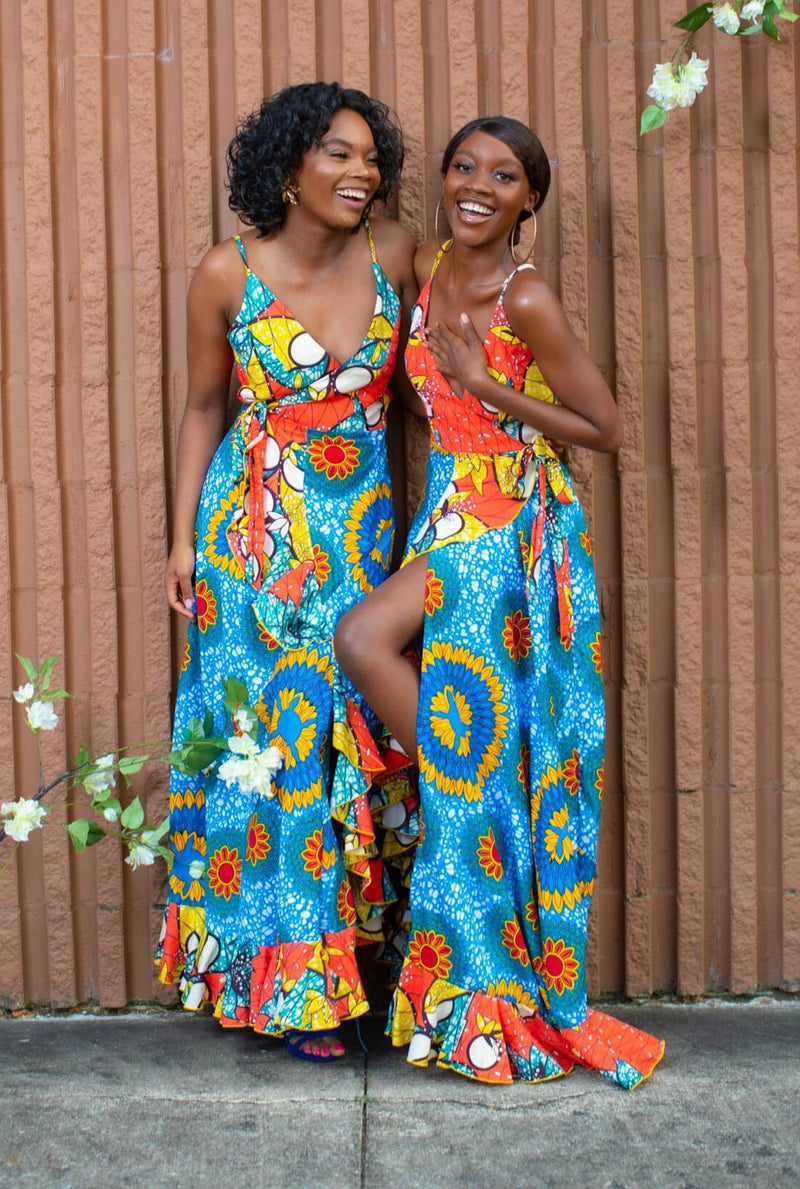 Sunflower print maxi dress Clearance